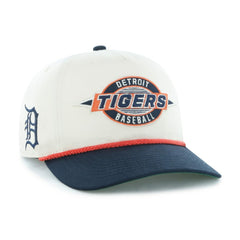 Detroit Tigers Youth Frame Out Hitch Adjustable Hat Natural/Navy | 47 brand