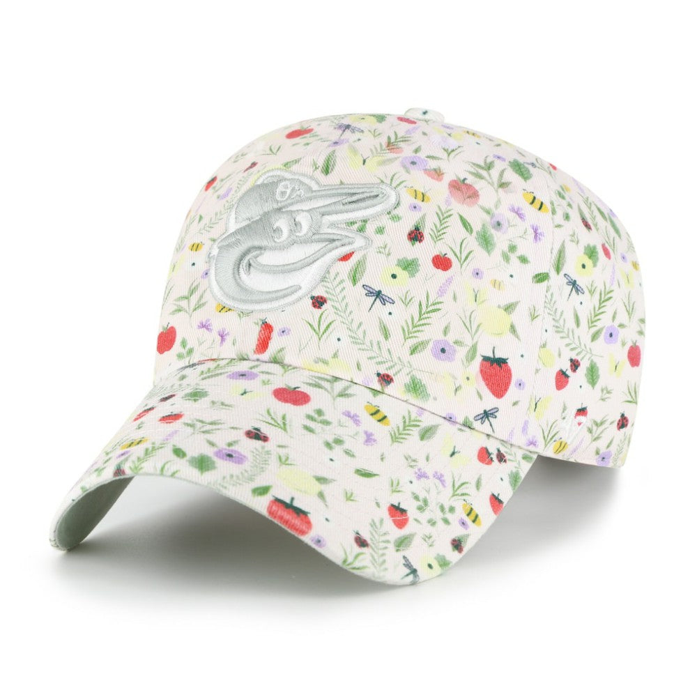 Baltimore Orioles Girls Youth Posey Clean Up Adjustable Hat Light Pink | 47 brand