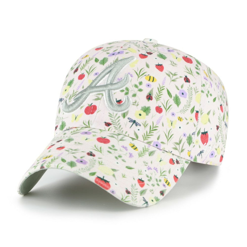 Atlanta Braves Girls Youth Posey Clean Up Adjustable Hat Light Pink | 47 brand