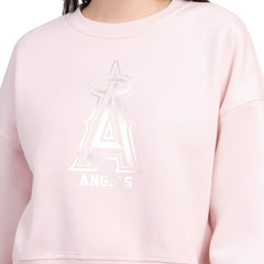 Los Angeles Angels Starter Women's Pastels Boxy Fleece Sweatshirt Light Pink