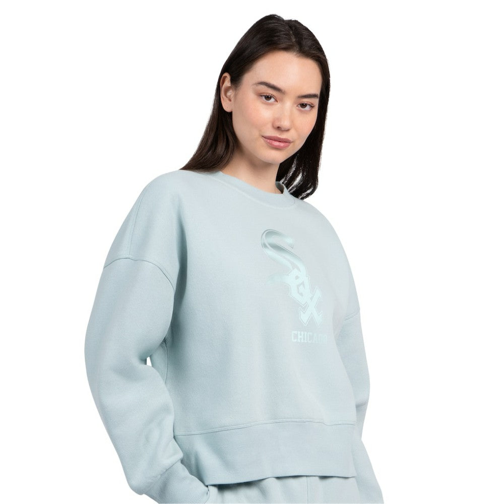Chicago White Sox Starter Women's Pastels Boxy Fleece Sweatshirt Mint
