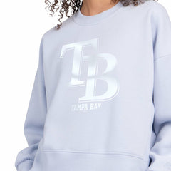 Tampa Bay Rays Starter Women's Pastels Boxy Fleece Sweatshirt Light Blue