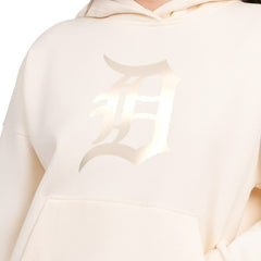 Detroit Tigers Starter Women's Pastel Relaxed Hoodie Cream