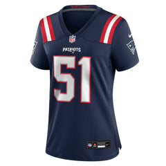 Jack Gibbens New England Patriots Women's Team Game Jersey - Navy