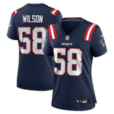 Jared Wilson New England Patriots Women's Team Game Jersey - Navy