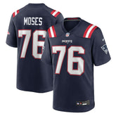 Morgan Moses New England Patriots Team Game Jersey - Navy