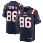 Efton Chism III New England Patriots Team Game Jersey - Navy