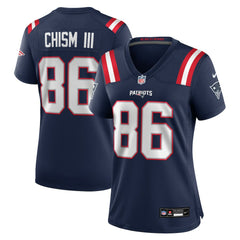 Efton Chism III New England Patriots Women's Team Game Jersey - Navy