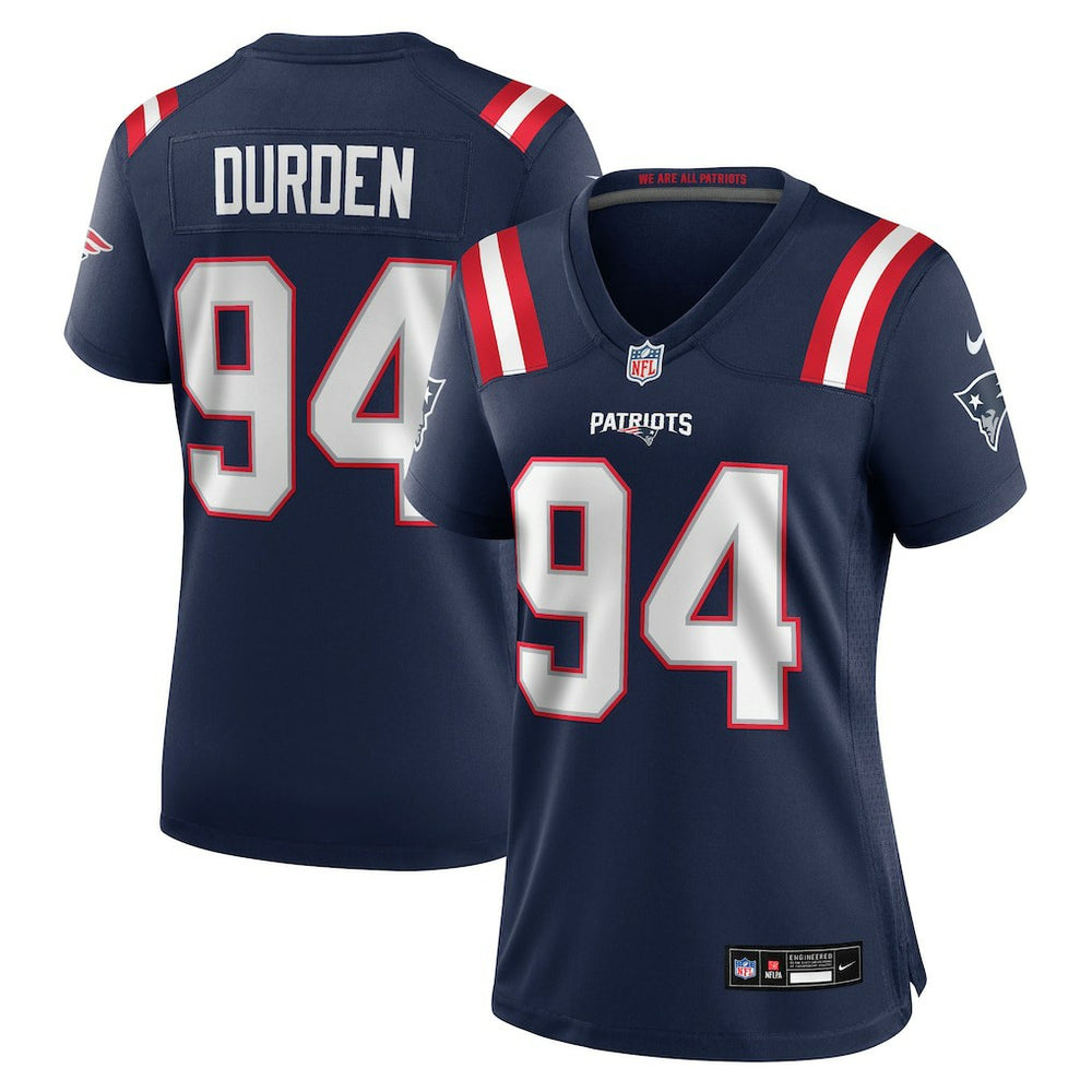 Cory Durden New England Patriots Women's Team Game Jersey - Navy
