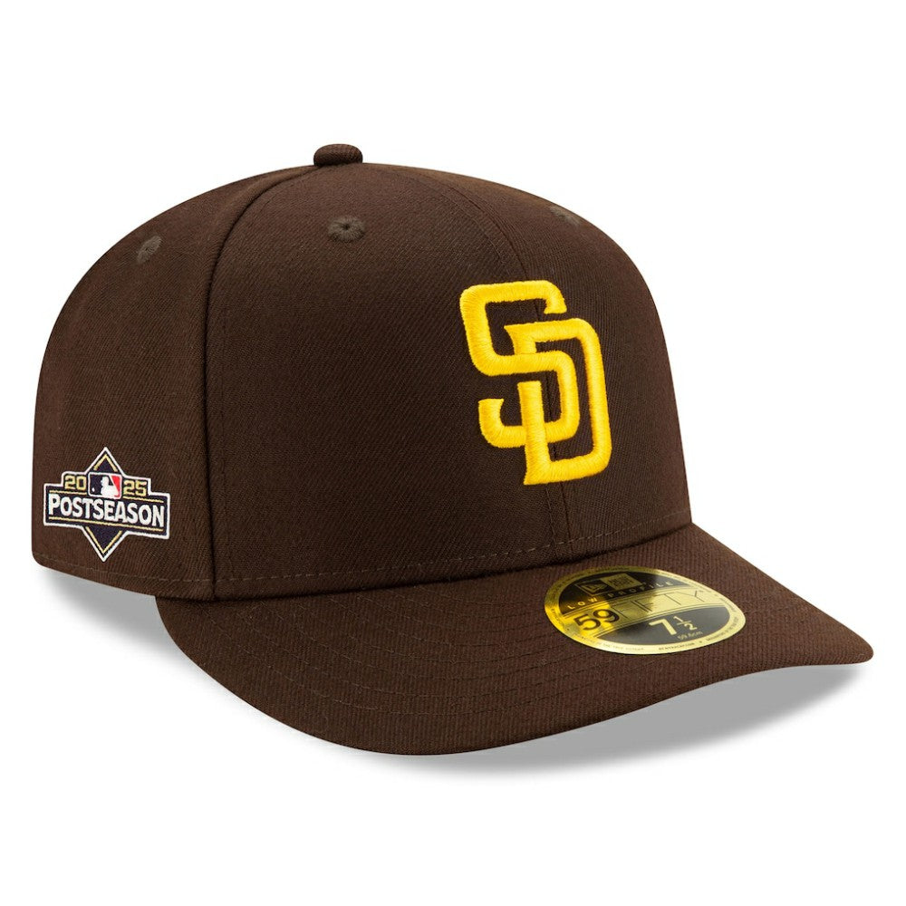 San Diego Padres 2025 MLB Postseason Side Patch Low Profile 59FIFTY Fitted Hat Brown | New Era