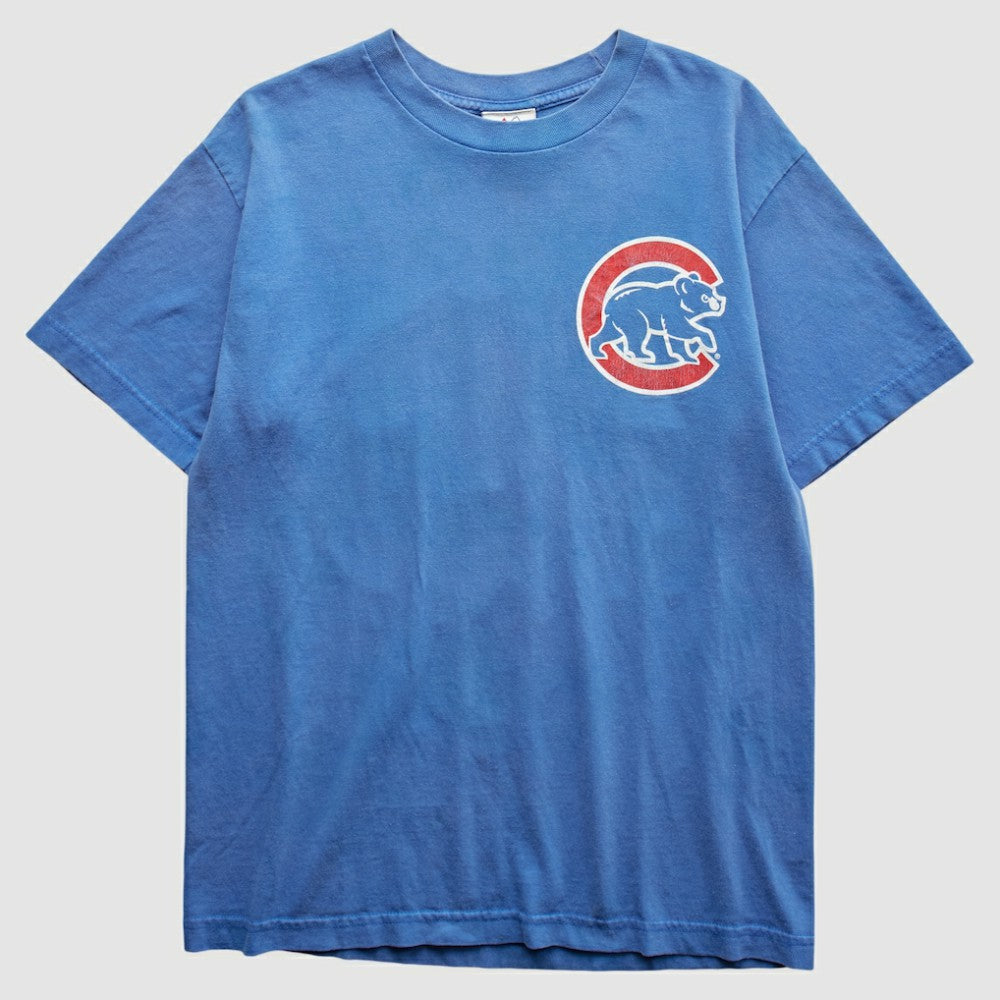 Chicago Cubs Majestic 2010s T-Shirt Blue Vintage