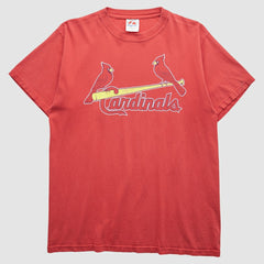 St. Louis Cardinals Majestic 2000s T-Shirt Red Vintage