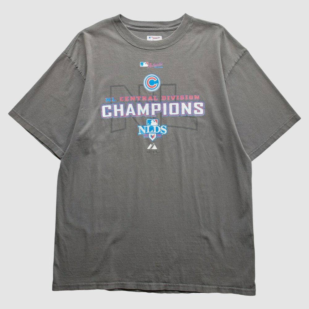 Chicago Cubs Majestic 2008 T-Shirt Gray Vintage