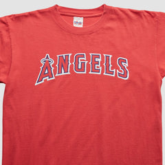 Los Angeles Angels Majestic 2000s T-Shirt Red Vintage