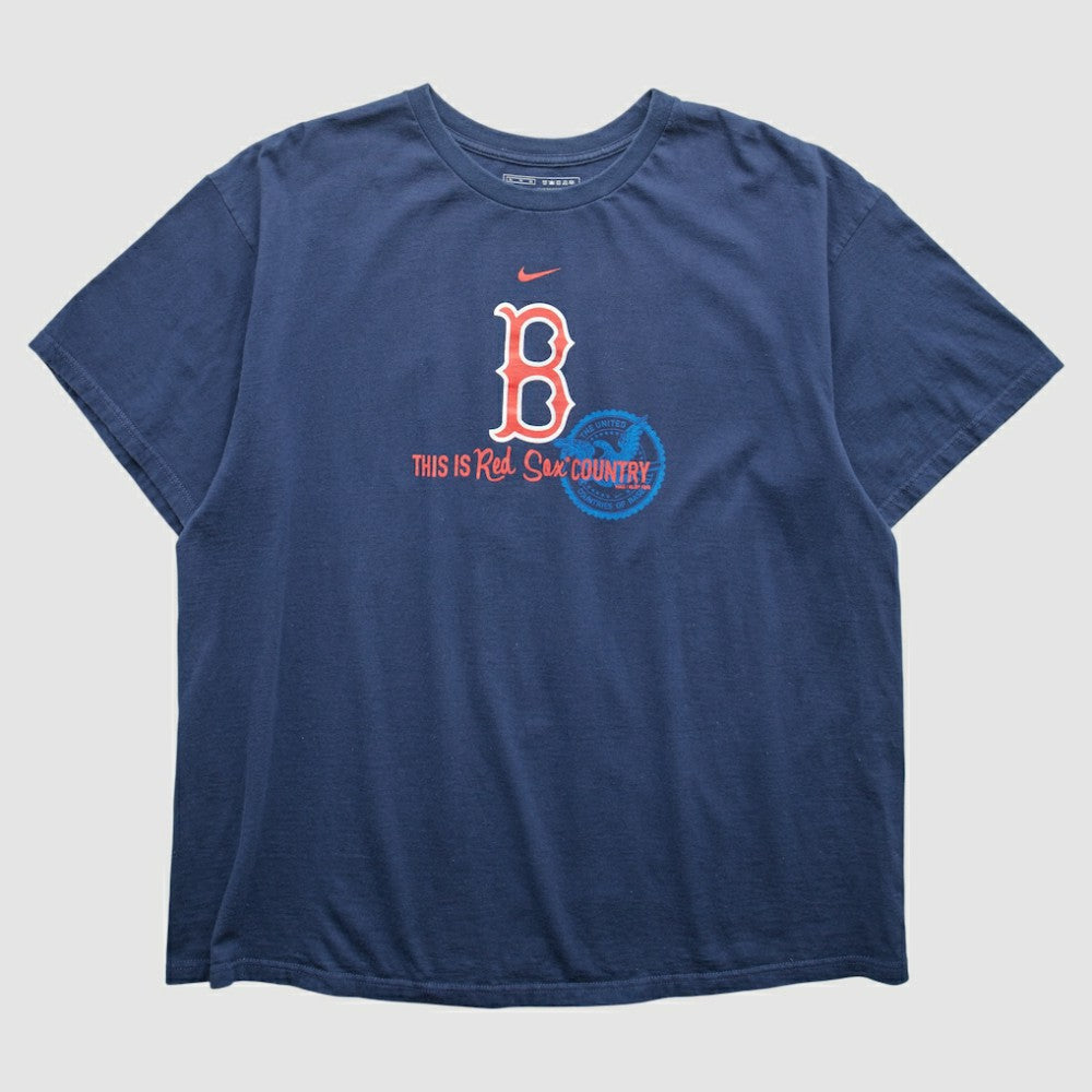 Boston Red Sox 2000s T-Shirt Blue Vintage | Nike