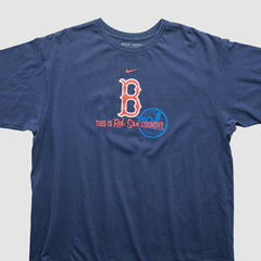 Boston Red Sox 2000s T-Shirt Blue Vintage | Nike