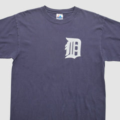 Detroit Tigers Majestic 2000s T-Shirt Navy Vintage