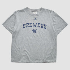 Milwaukee Brewers Adidas 2000s T-Shirt Gray Vintage