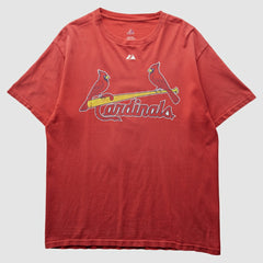 St. Louis Cardinals Majestic 2000s T-Shirt Red Vintage