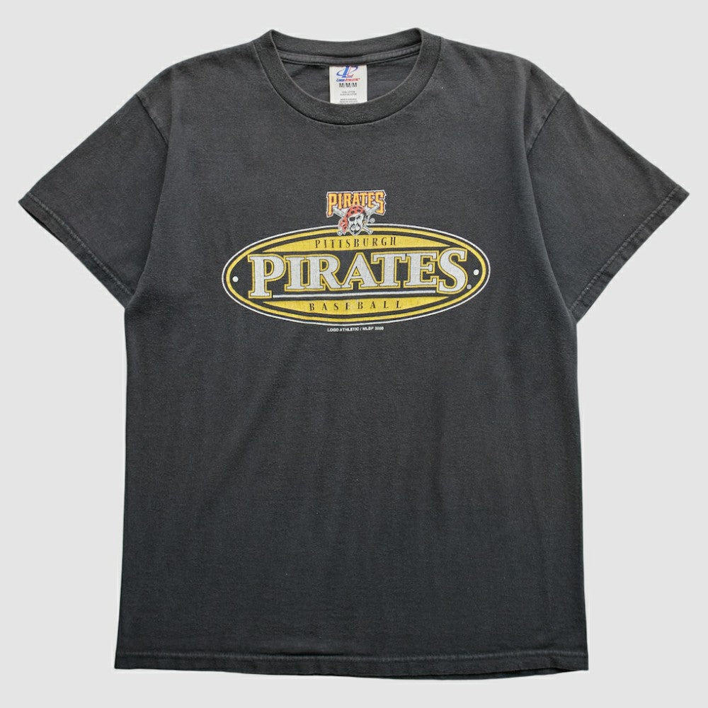 Pittsburgh Pirates Logo Athletic 2000 T-Shirt Gray Vintage