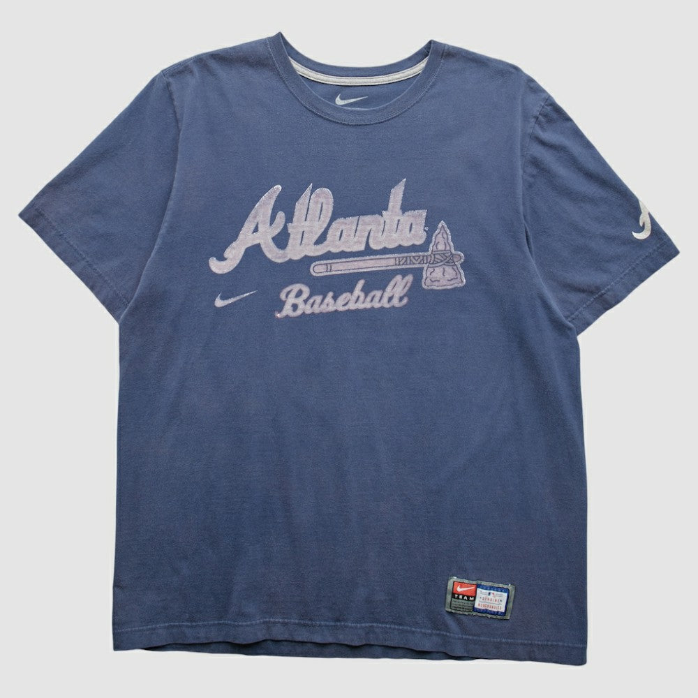 Atlanta Braves 2010s T-Shirt Blue Vintage | Nike