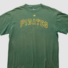Pittsburgh Pirates Majestic 2000s T-Shirt Green Vintage