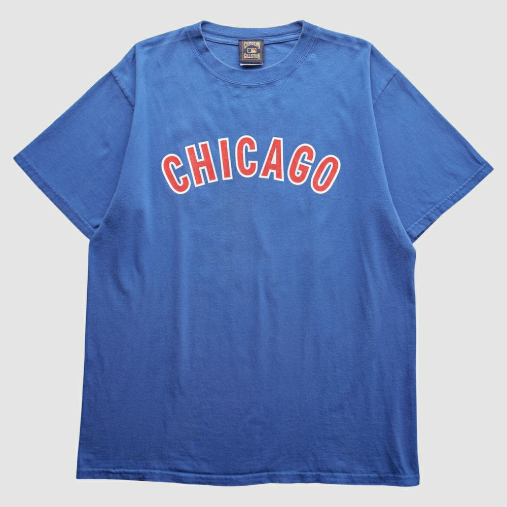 Chicago Cubs Cooperstown Collection 2000s T-Shirt Blue Vintage