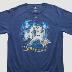 Milwaukee Brewers Majestic 2010 T-Shirt Blue Vintage