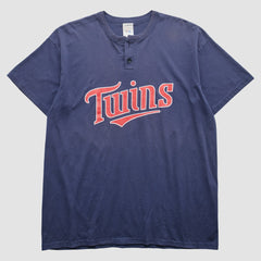 Minnesota Twins Majestic 2000s T-Shirt Navy Vintage