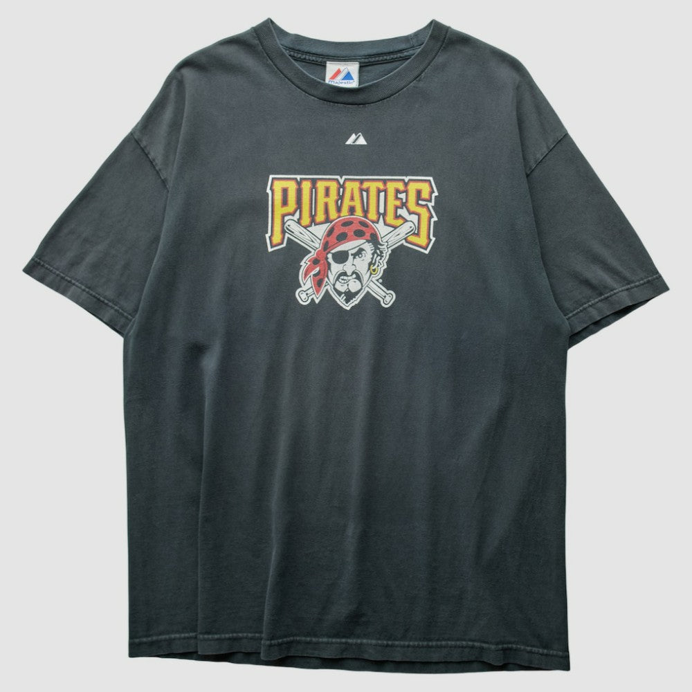 Pittsburgh Pirates Majestic 2010 T-Shirt Black Vintage