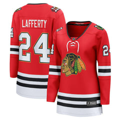 Sam Lafferty Chicago Blackhawks Fanatics Women's Centennial Breakaway Player Jersey Red