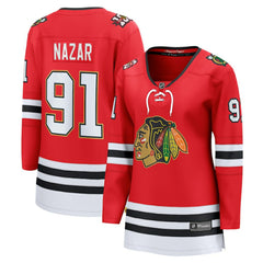 Frank Nazar Chicago Blackhawks Fanatics Women's Centennial Breakaway Player Jersey Red