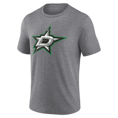 Dallas Stars Heritage Custom Tri-Blend T-Shirt Gray
