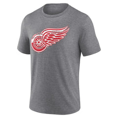 Detroit Red Wings Heritage Custom Tri-Blend T-Shirt Gray
