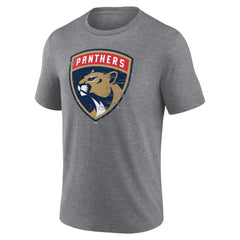 Florida Panthers Heritage Custom Tri-Blend T-Shirt Gray