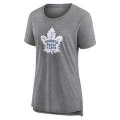 Toronto Maple Leafs Women's Heritage Custom Tri-Blend T-Shirt Gray