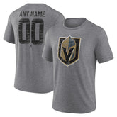 Vegas Golden Knights Heritage Custom Tri-Blend T-Shirt Gray