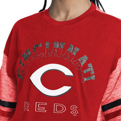 Cincinnati Reds G-III 4Her by Carl Banks Women's Off-Season Oversized Top Red