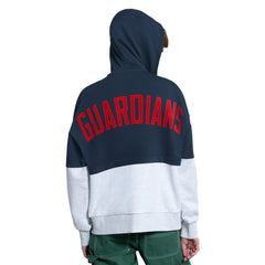 Cleveland Guardians Starter Women's Wishbone Full-Zip Hoodie Navy/Heather Gray