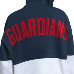 Cleveland Guardians Starter Women's Wishbone Full-Zip Hoodie Navy/Heather Gray