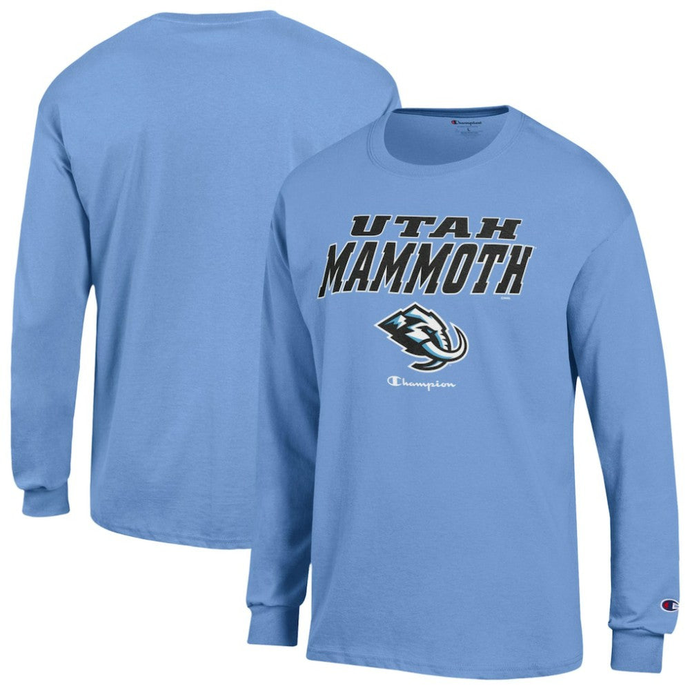 Utah Mammoth Champion Jersey Long Sleeve T-Shirt Blue