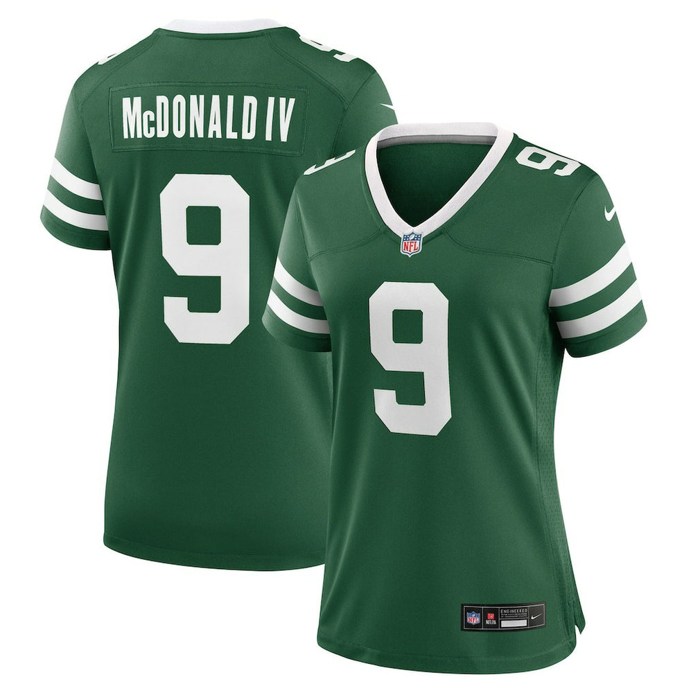 Will McDonald IV New York Jets Women's Team Game Jersey - Legacy Green