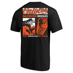 Baltimore Orioles Profile Big & Tall Two-Sided Graphic T-Shirt Black