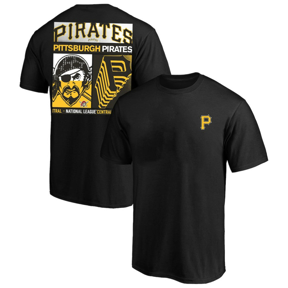 Pittsburgh Pirates Profile Big & Tall Two-Sided Graphic T-Shirt Black