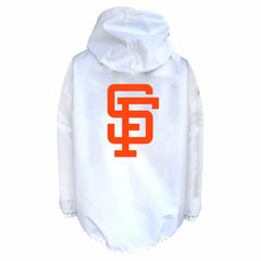 San Francisco Giants Big & Tall Full-Snap Hooded Jacket White | Mitchell & Ness