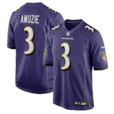 Chidobe Awuzie Baltimore Ravens Team Game Jersey - Purple