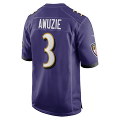 Chidobe Awuzie Baltimore Ravens Team Game Jersey - Purple