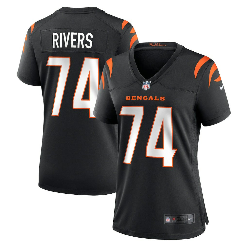 Jalen Rivers Cincinnati Bengals Women's Team Game Jersey - Black