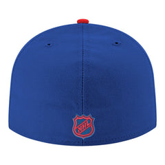 New York Rangers New Era Core Logo Two-Tone 59FIFTY Fitted Hat Blue