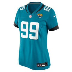 Austin Johnson Jacksonville Jaguars Women's Team Game Jersey - Teal
